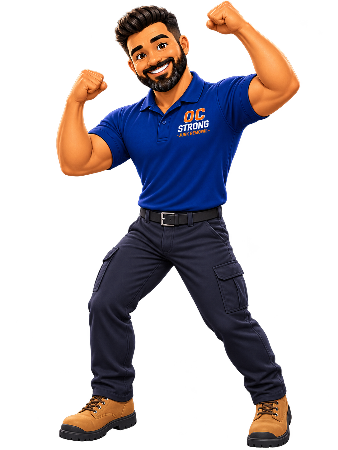 Orange County Strong Junk Removal mascot