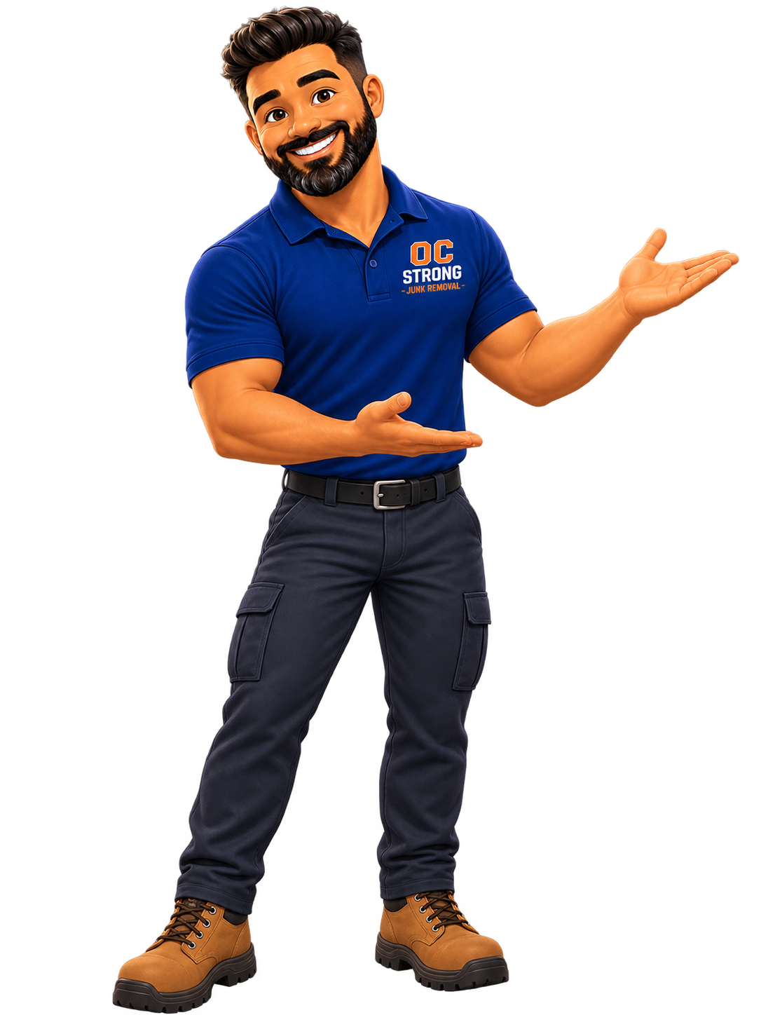 Orange County Strong Junk Removal mascot